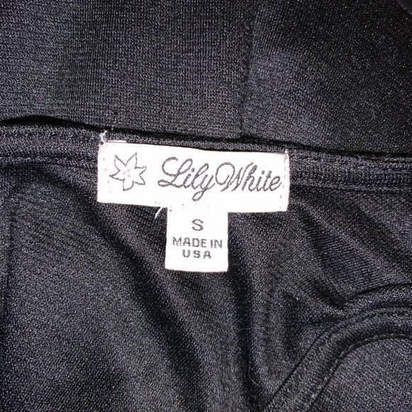 Nordstrom Black Peplum Tank Top w/ Leather Bottom - Picture 4 of 4